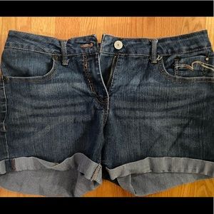 Faded glory denim shorts